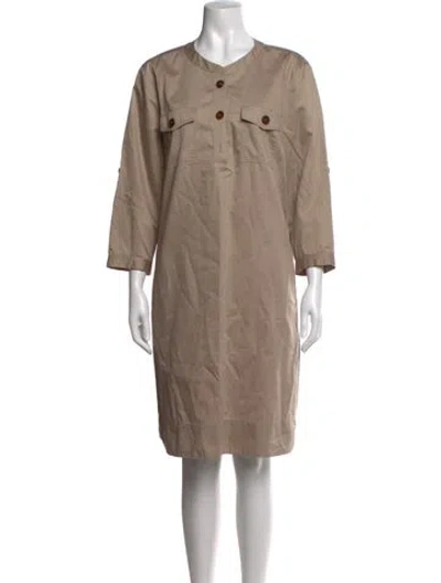 Pre-owned Gerard Darel Knee-length Dress In Neutrals
