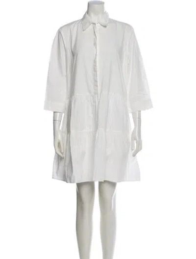 Pre-owned Gerard Darel Knee-length Dress In White