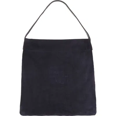 Gerard Darel Lady Gd Suede Tote Bag In Black