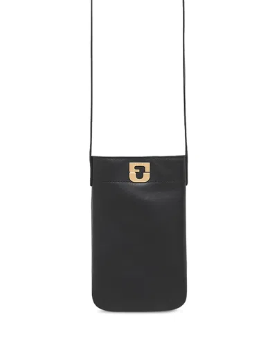 Gerard Darel Ladyphone Crossbody Phone Holder In Black