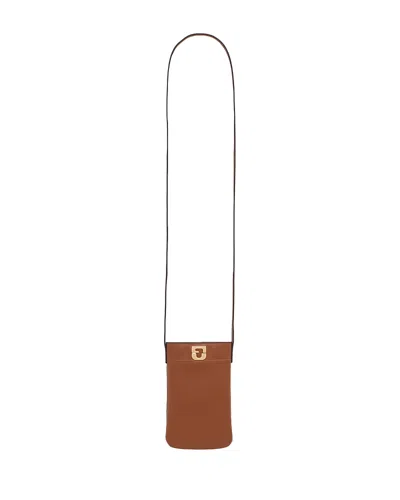 Gerard Darel Ladyphone Crossbody Phone Holder In Brown