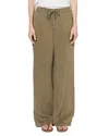 Gerard Darel Laia Drawstring Pants In Khaki Green