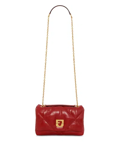 Gerard Darel Le Fanny Quilted Leather Crossbody In Red