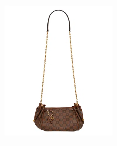 Gerard Darel Le Mini 24 Monogram Crossbody In Brown