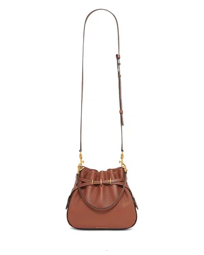 Gerard Darel Le Mini Romy Bucket Bag In Tan