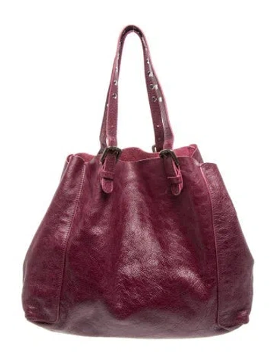 Pre-owned Gerard Darel Leather Bucket Bag In Purple