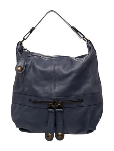 Pre-owned Gerard Darel Leather Top Handle Bag In Blue