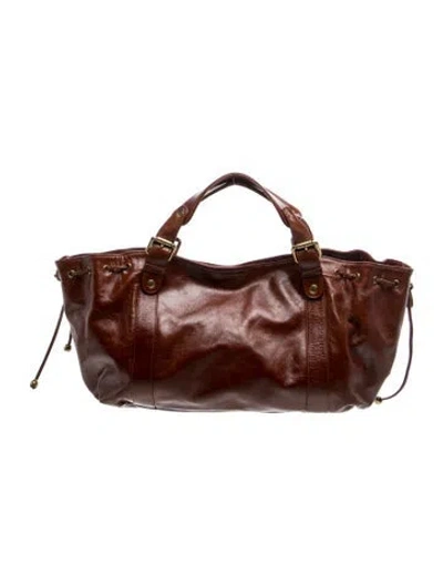 Pre-owned Gerard Darel Leather Top Handle Bag In Brown