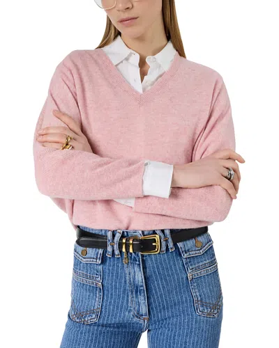Gerard Darel Lenae Cashmere Sweater In Pink