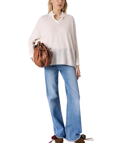 Gerard Darel Lenae Cashmere Sweater In White