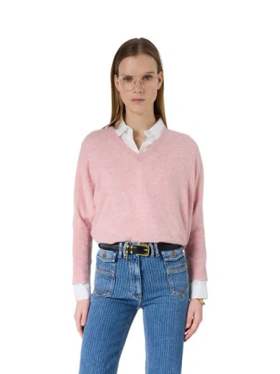 Gerard Darel Lenae V-neck Loose Fit Jumper In Multi