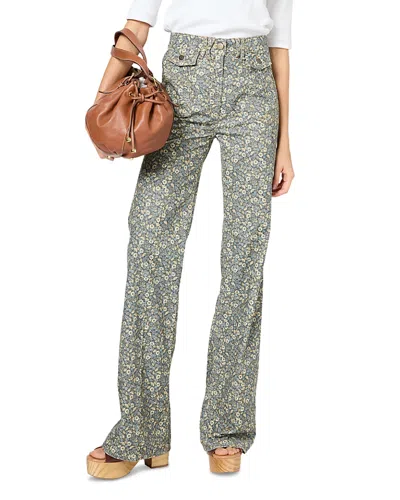 Gerard Darel Lianna High Rise Jeans In Blue