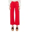 Gerard Darel Lida Straight Jeans In Red In Red