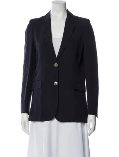 Pre-owned Gerard Darel Linen Blazer In Blue