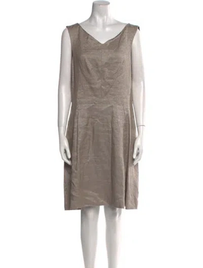 Pre-owned Gerard Darel Linen Knee-length Dress