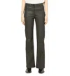 Gerard Darel Livia Coated Flare Jeans In Black In Black