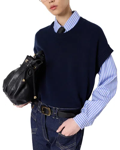 Gerard Darel Lohna Cashmere Sweater In Burgundy