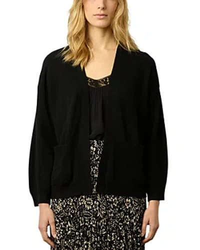 Gerard Darel Lois Cashmere Cardigan Jumper In Black