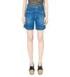 GERARD DAREL LOLLY DENIM SHORTS IN BLUE