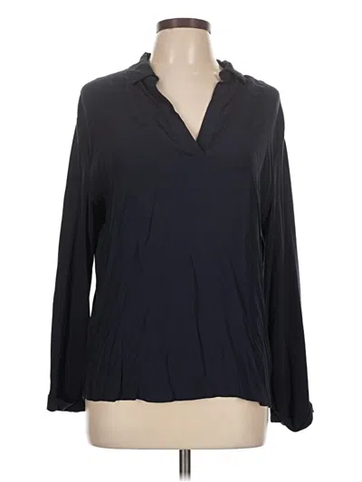 Pre-owned Gerard Darel Long Sleeve Blouse In Black