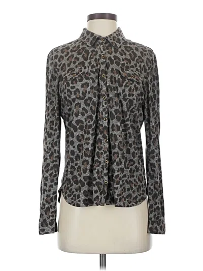 Pre-owned Gerard Darel Long Sleeve Blouse In Gray