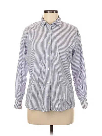 Pre-owned Gerard Darel Long Sleeve Button Down Shirt In Blue