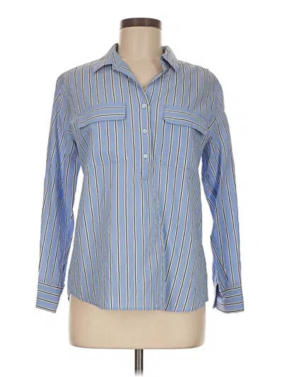Pre-owned Gerard Darel Long Sleeve Button Down Shirt In Blue