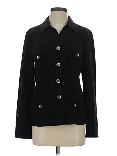 Pre-owned Gerard Darel Long Sleeve Top Black Mock Neckline Tops