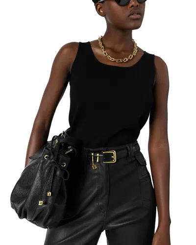 Gerard Darel Lucina Knit Tank In Black