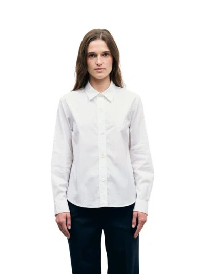 Gerard Darel Luma Poplin Shirt In White