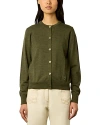 Gerard Darel Lyane Round Neck Cardigan In Khaki