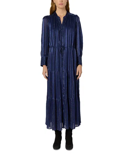 Gerard Darel Lydie Button Front Dress In Blue