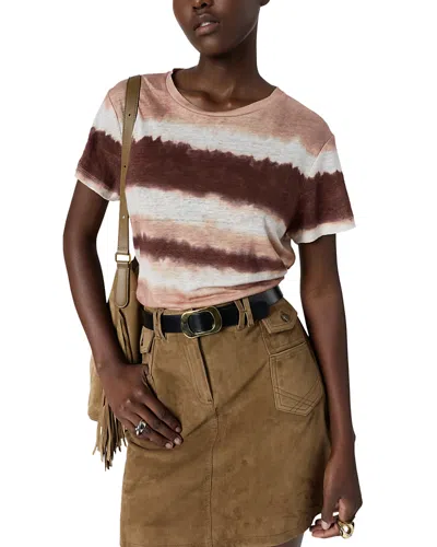 Gerard Darel Mabinty Linen Top In Multi