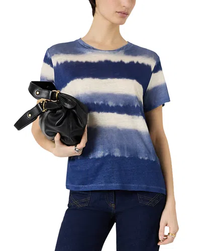 Gerard Darel Mabinty Linen Top In Purple