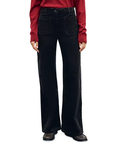 Gerard Darel Mael Cotton Stretch Flare Pants In Cinnamon