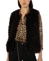 Gerard Darel Maelle Shearling Vest In Brown