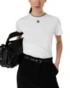 Gerard Darel Maiane Monogram Logo T-shirt In White
