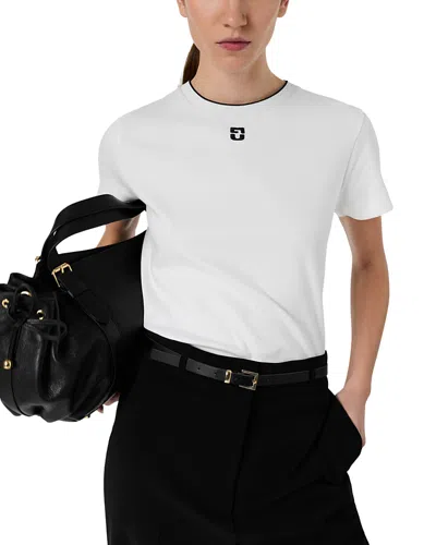 Gerard Darel Maiane Round Neck Top In White