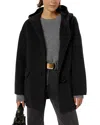 Gerard Darel Malina Wool Coat In Gray