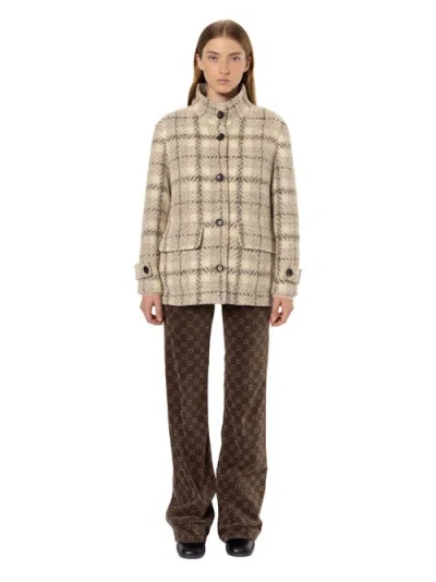 GERARD DAREL GERARD DAREL MANUELA OVERSIZE CHECKED COAT