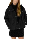 Gerard Darel Marissa Hooded Parka In Black