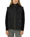 Gerard Darel Maura Hooded Vest In Black