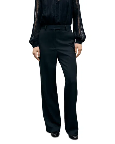 Gerard Darel Meg Wide Leg Pants In Black