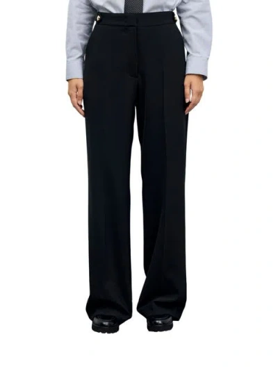 Gerard Darel Mela High Rise Tailored Trousers In Black