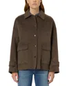 Gerard Darel Melodie Wool Jacket In Brown