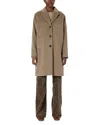 Gerard Darel Minaelle Wool Coat In Brown