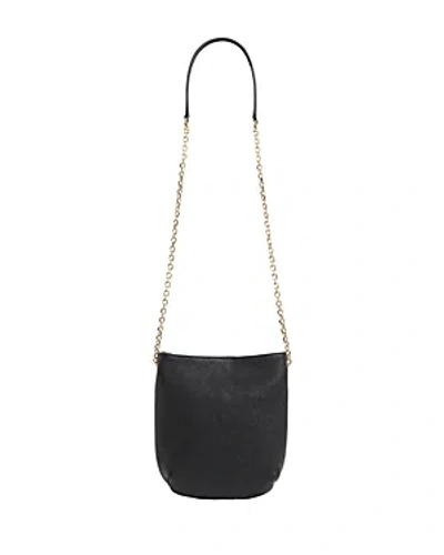 Gerard Darel Mini Charlotte Leather Crossbody In Black