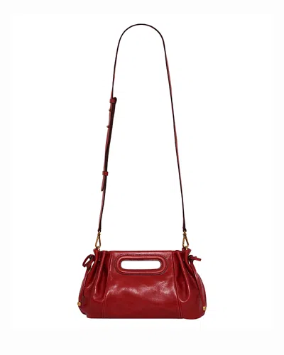 Gerard Darel Mini Dany Leather Handbag In Red