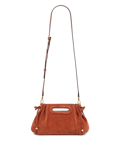 Gerard Darel Mini Dany Suede Handbag In Brown