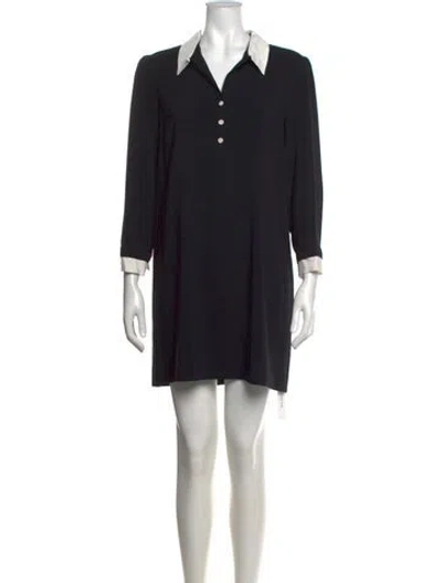 Pre-owned Gerard Darel Mini Dress In Black
